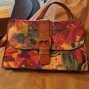 Patricia Nash Tairiana citrus sunrise shoulder bag